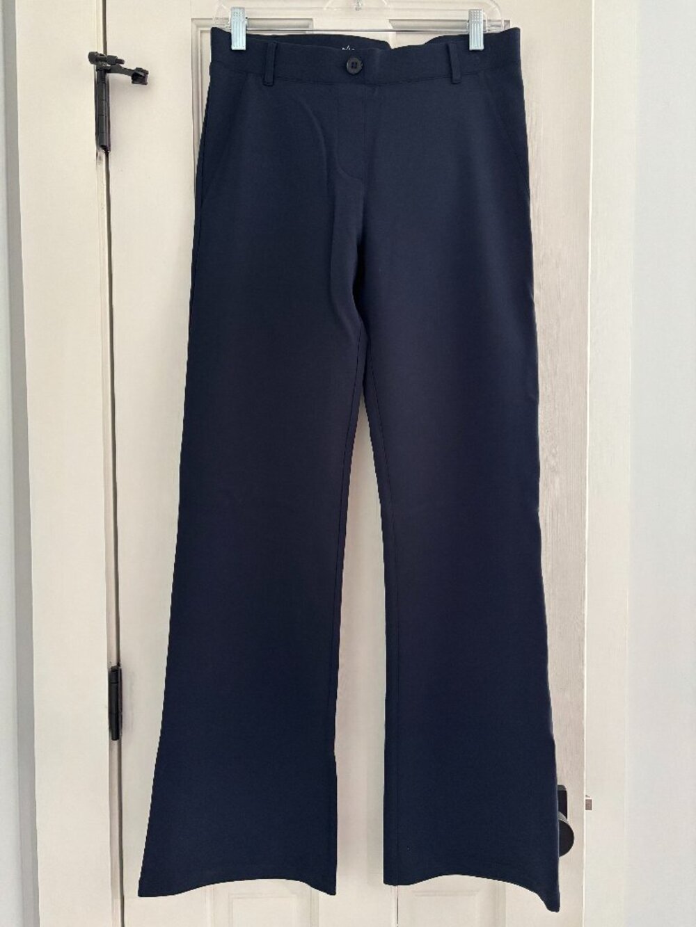 Betabrand Navy Wide Leg Dress Pant Yoga Pants - Medium